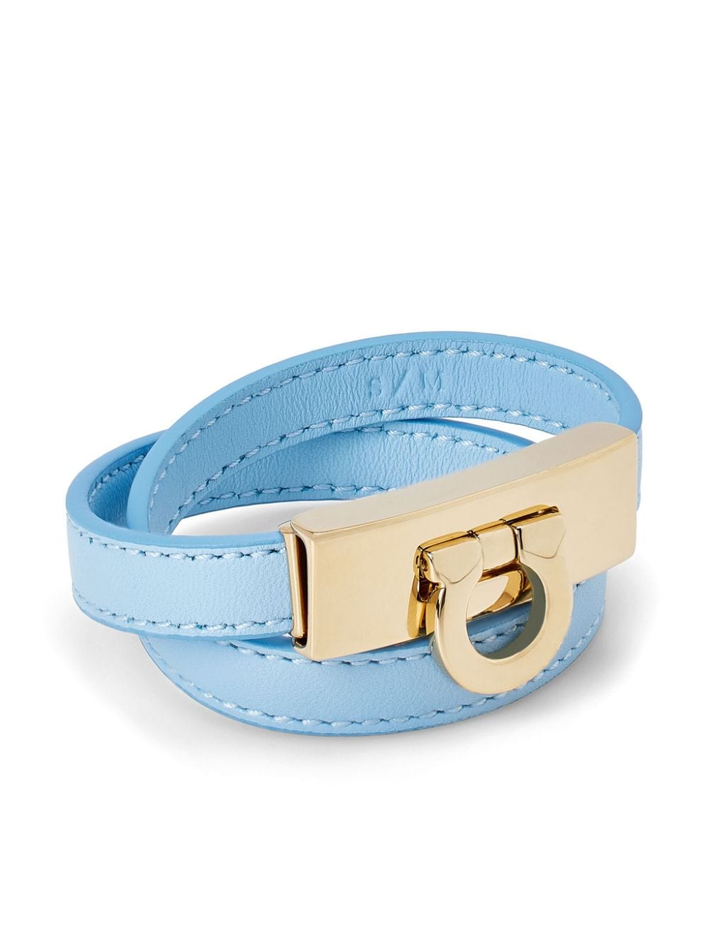 Ferragamo Gancini double twist bracelet - Blauw