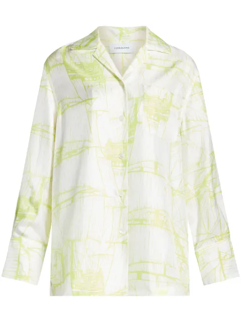 Ferragamo abstract-print shirt