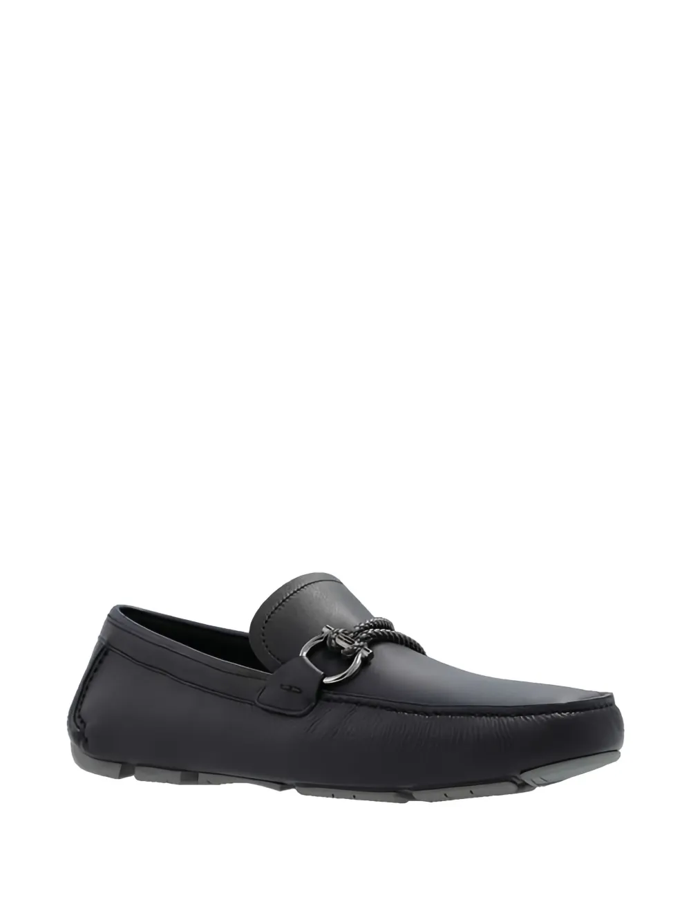 Ferragamo Driver Gancini-detail loafers Black