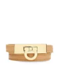 Ferragamo leather clasp bracelet - Neutrals