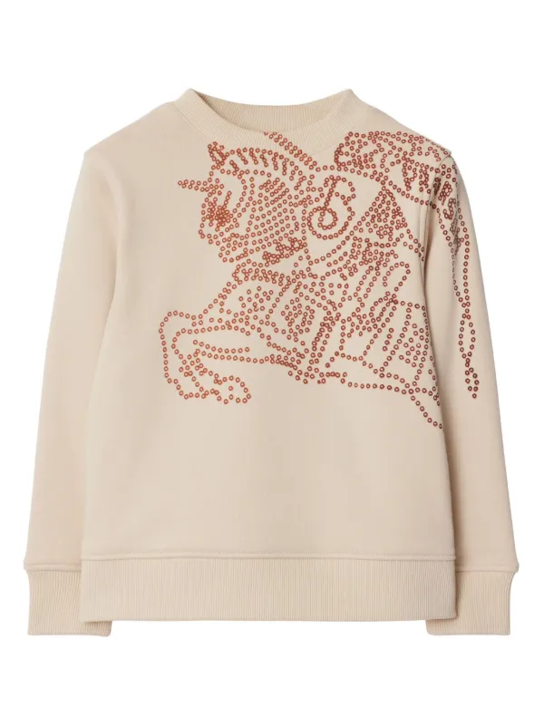 Burberry Kids logo print crew neck Sweatshirt Farfetch