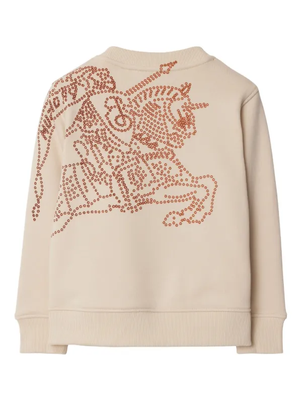 Burberry Kids logo print crew neck Sweatshirt Farfetch
