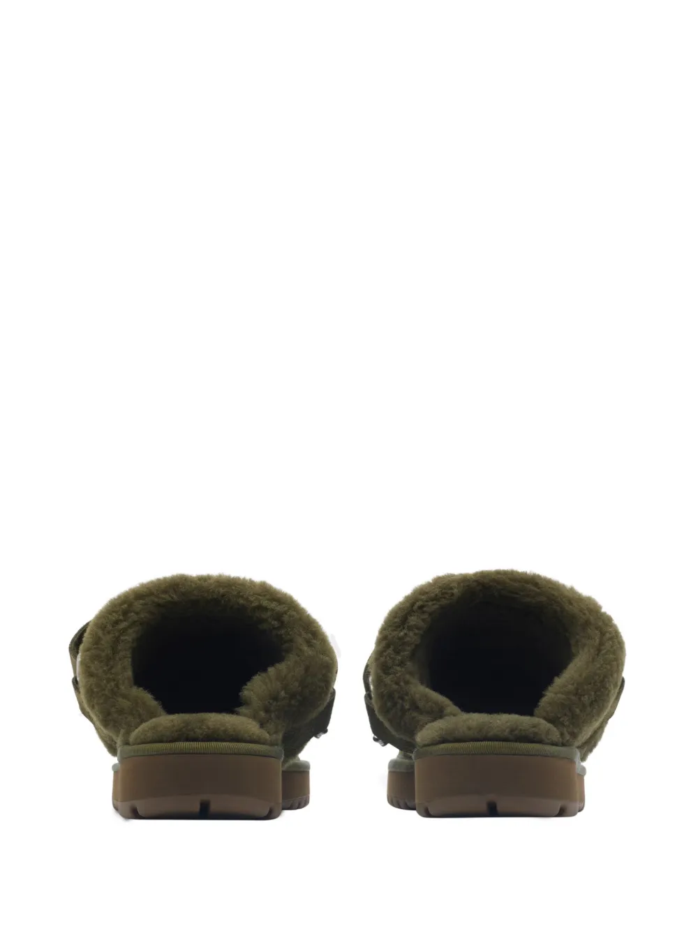Burberry Chubby calf suede mules Green