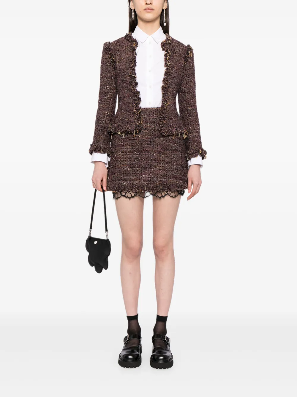 CHANEL Pre-Owned 2003 tweed mantelpakje - Groen