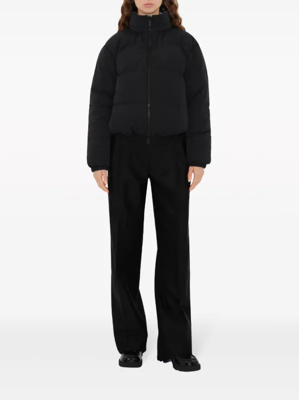 Burberry Reversible Check Puffer Jacket | Green | FARFETCH PL