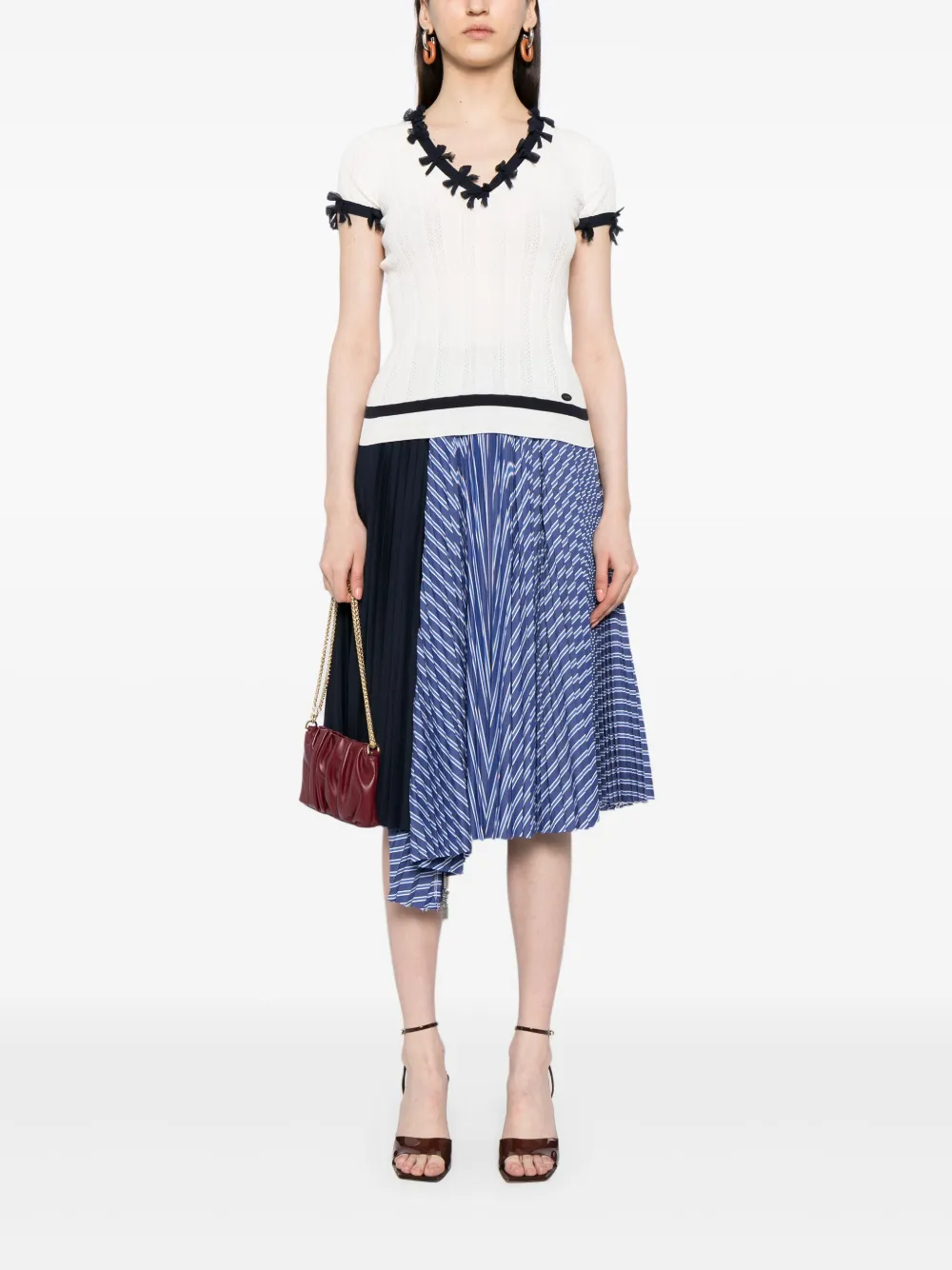 CHANEL Pre-Owned 2006 gebreide top - Wit