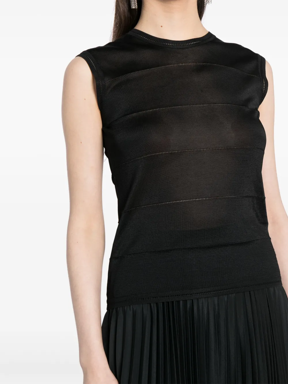 Buy cheap and original GANNI striped knitted top Women