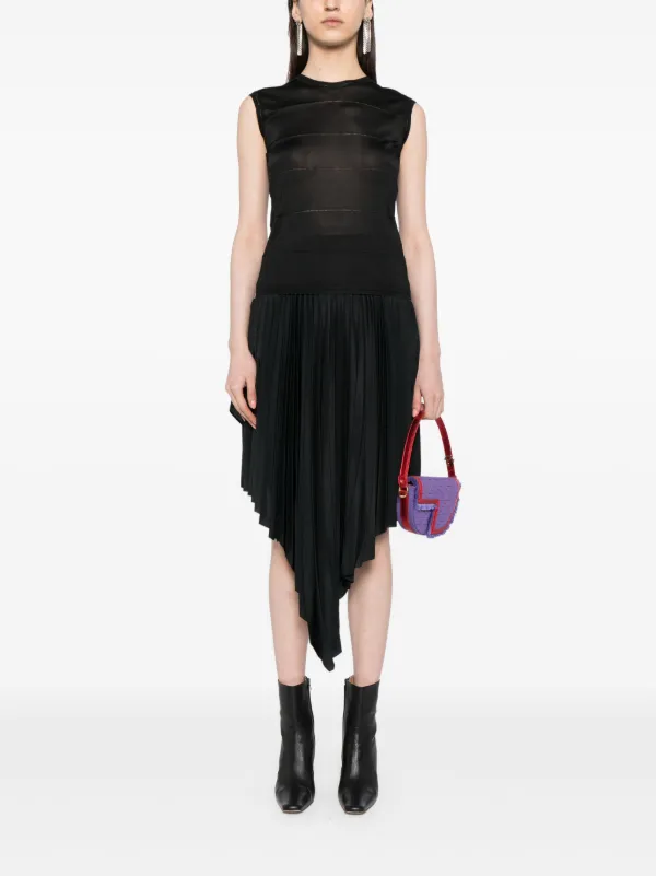 CHANEL Pre-Owned 1997 Striped Knitted Top | Black | FARFETCH