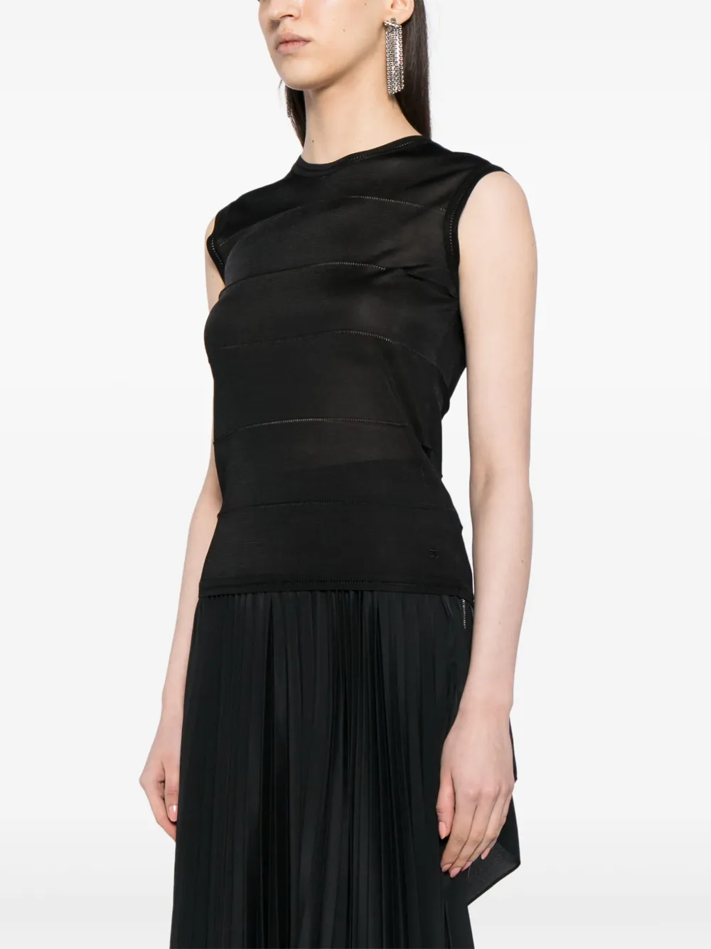 Buy cheap and original GANNI striped knitted top Women