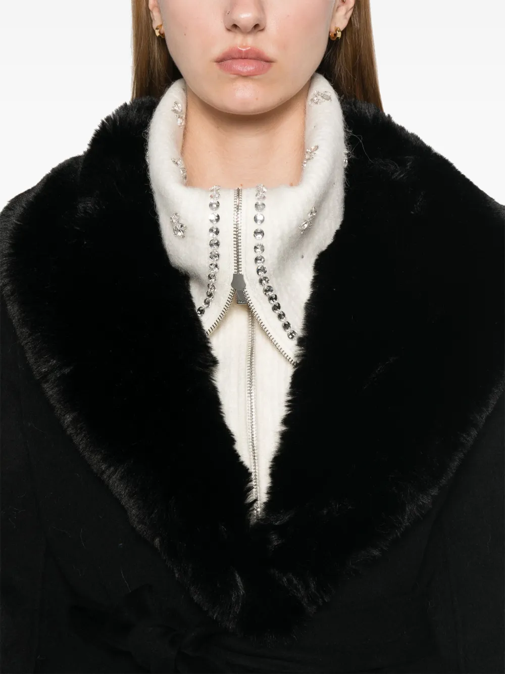 Cheap Maje double-faced midi coat Women