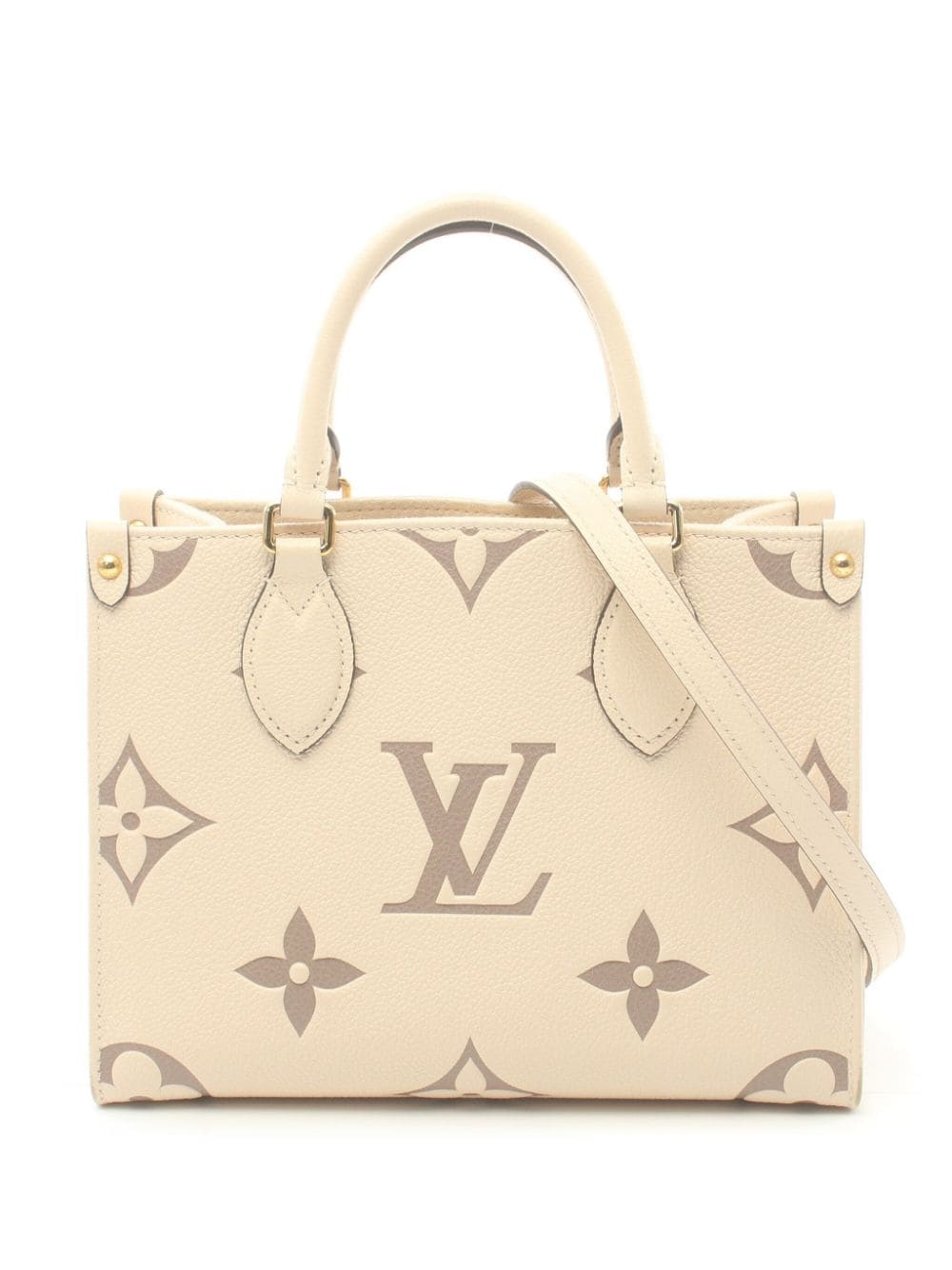 Louis Vuitton Pre-Owned 2021 On-The-Go PM two-way tote bag Beige