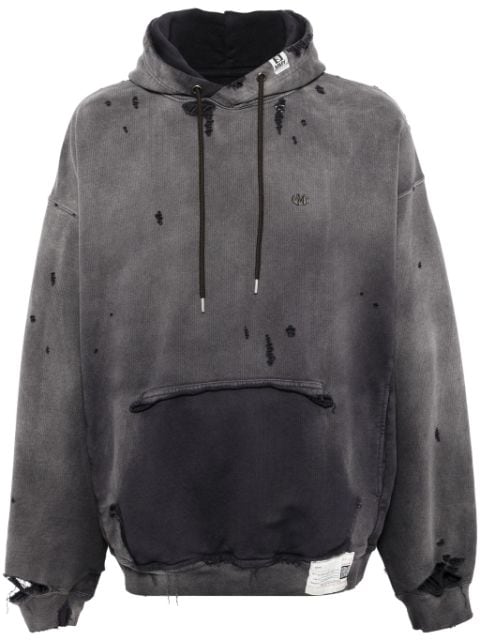 Maison MIHARA YASUHIRO distressed-effect hoodie