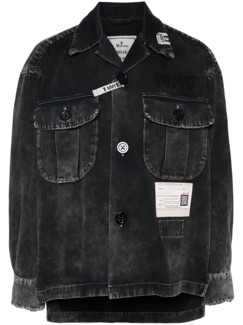Maison MIHARA YASUHIRO faded-effect denim shirt