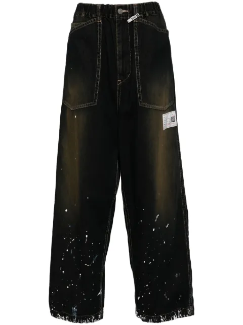 Maison MIHARA YASUHIRO paint-splatter wide-leg jeans