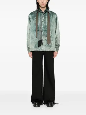 ミハラヤスヒロ ワッフル地 ヘンリーネックシャツ Maison MIHARA YASUHIRO Shirts for Men | FARFETCH US