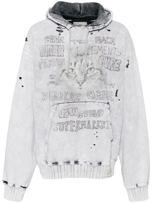 Maison MIHARA YASUHIRO Bleached Hoodie Grey FARFETCH AZ