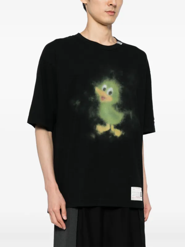 解体と再生! MIHARA YASUHIRO クルー アヒル プリント Tシャツ Maison MIHARA YASUHIRO ONLINE STORE（メゾンミハラヤスヒロ