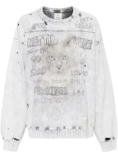 Maison MIHARA YASUHIRO sudadera con efecto blanqueado