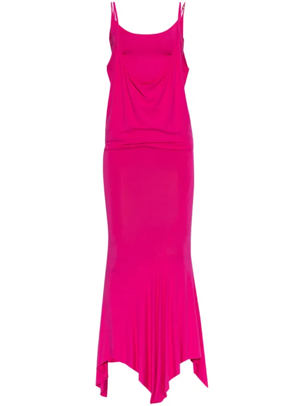 pink attico dress THE ATTICO Fran Mini Dress in Shocking Pink