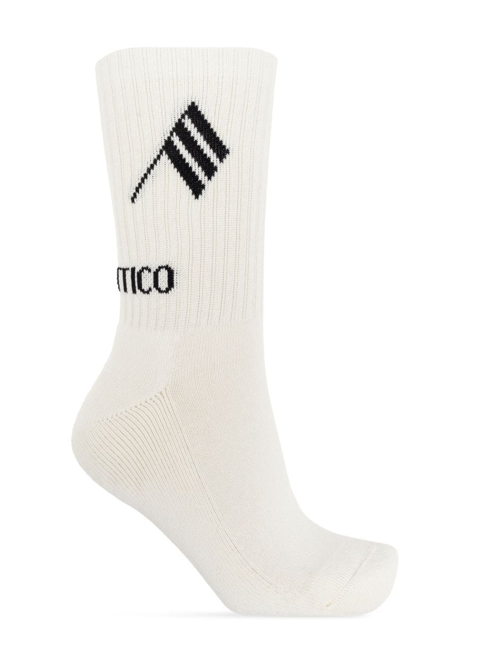 The Attico logo-jacquard ankle socks - Wit