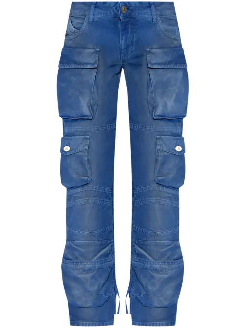 Jean cargo à taille basse - The Attico - Modalova