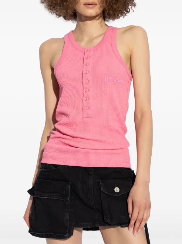 The Attico Logo Top | Pink | FARFETCH