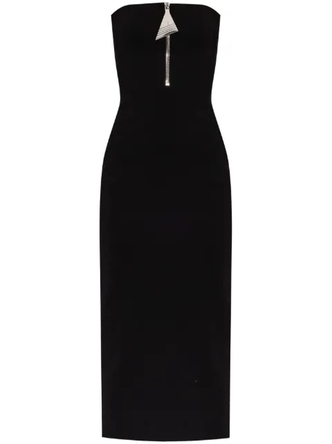 The Attico strapeless midi dress