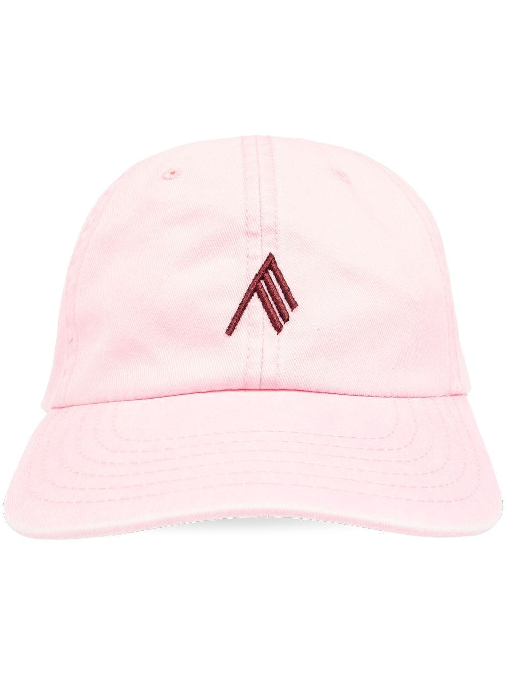 Shop Attico Logo-embroidered Cotton Cap In 799 Pink