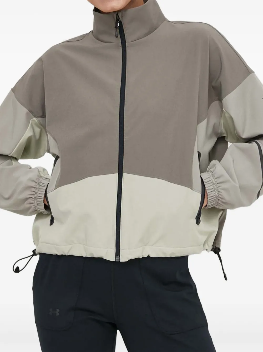 Under Armour Unstoppable colourblock zip jacket | Brown | Image 1