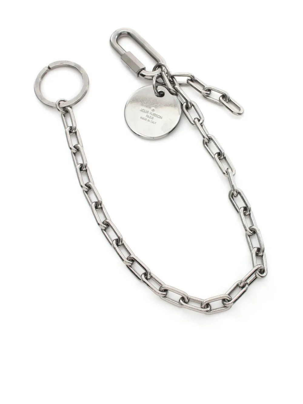 Louis Vuitton Pre-Owned 2019 Monogram Eclipse wallet chain - Zilver