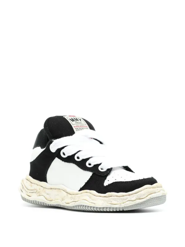 Maison MIHARA YASUHIRO Wayne OG Sole Leather Sneakers | Black
