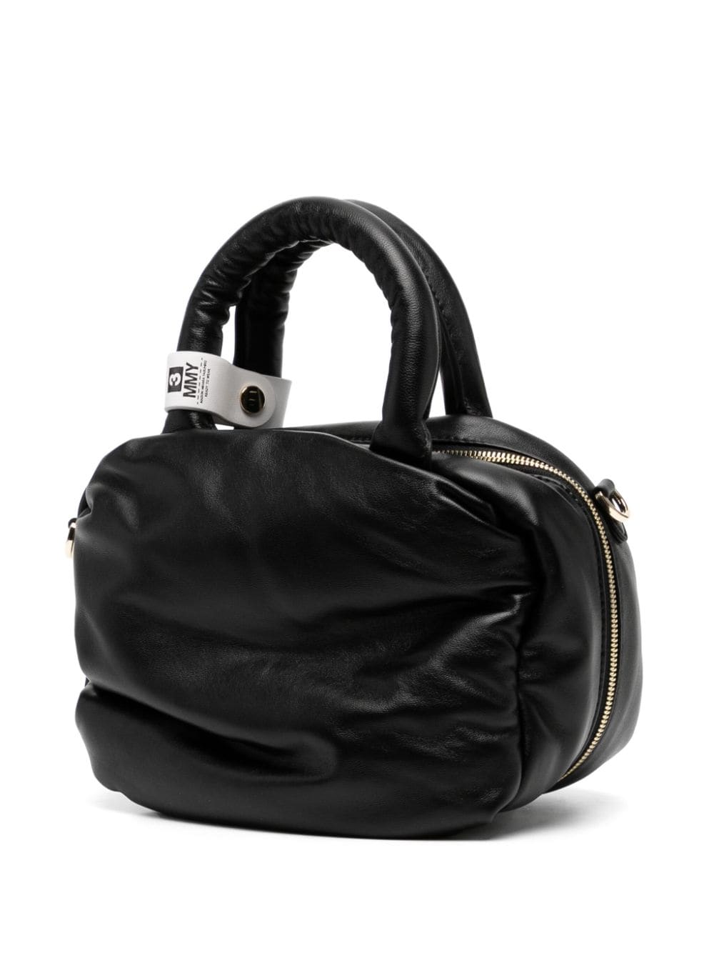 Shop Miharayasuhiro Pucker Puffer Shoulder Bag In 黑色