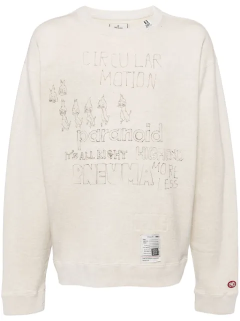 Maison MIHARA YASUHIRO sudadera estampada