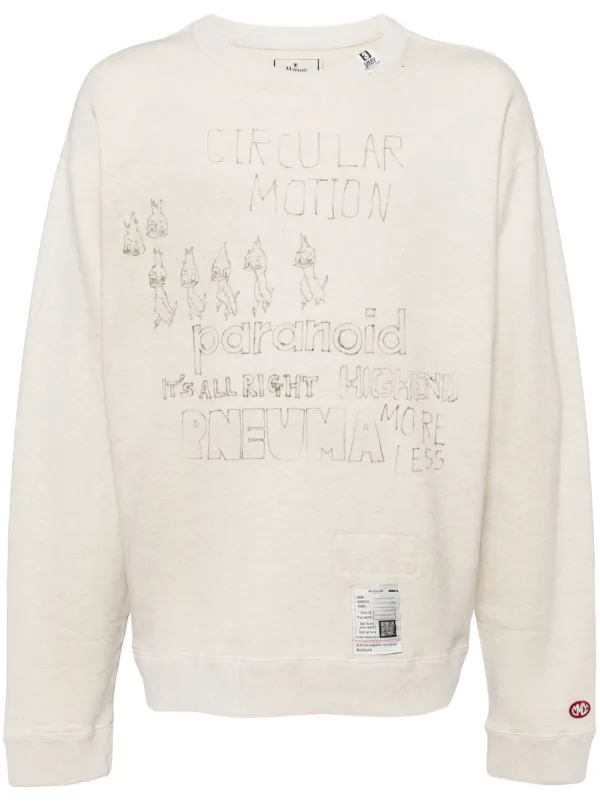 Maison MIHARA YASUHIRO プリント スウェットシャツ | ニュートラル