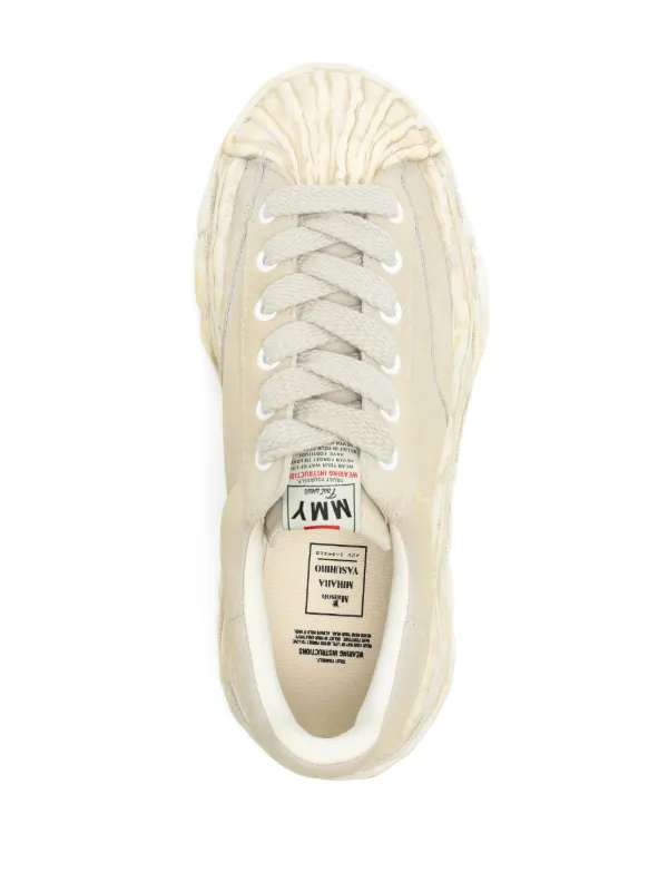 靴 Maison MIHARA YASUHIRO BLAKEY SNEAKER Maison Mihara Yasuhiro Leather Blakey Sneakers - Size 44 - White