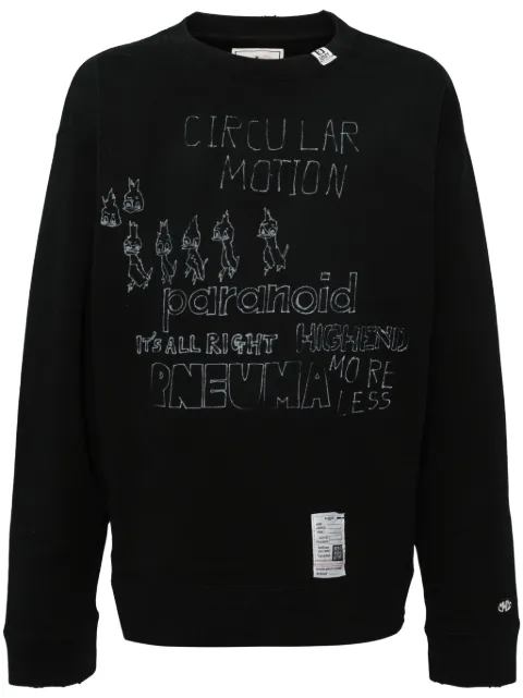 Maison MIHARA YASUHIRO sudadera estampada