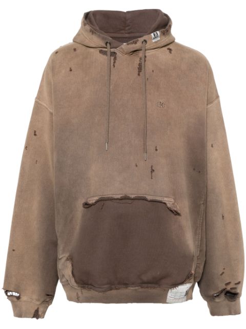 Maison MIHARA YASUHIRO distressed-effect hoodie