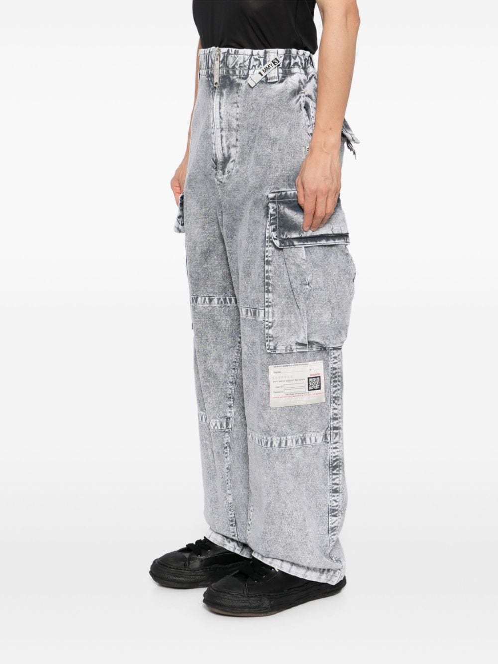 Shop Miharayasuhiro Amateur Sewn Military Trousers In White