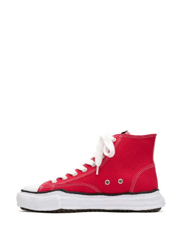 Maison MIHARA YASUHIRO Peterson High Original Sole Sneakers | Red