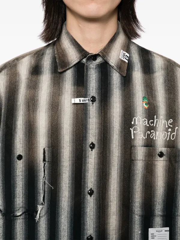 Maison MIHARA YASUHIRO エンブロイダリー シャツ | ブラウン 