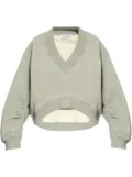 The Attico Logo Cotton Sweatshirt - Grey