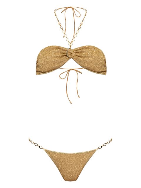 Lumière O Chain lurex bikini