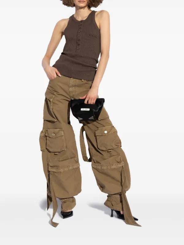 The Attico wide-leg Cargo Jeans | Brown | FARFETCH