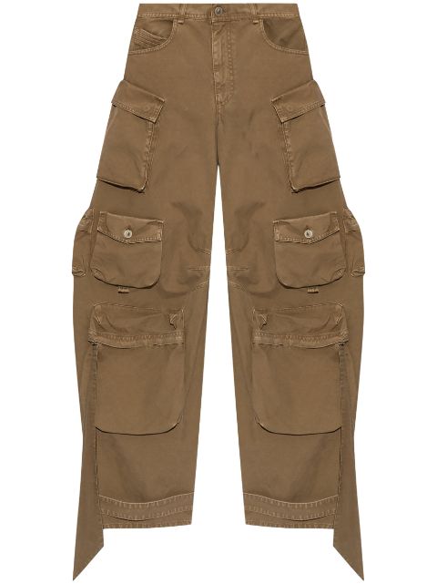 The Attico wide-leg cargo jeans Women