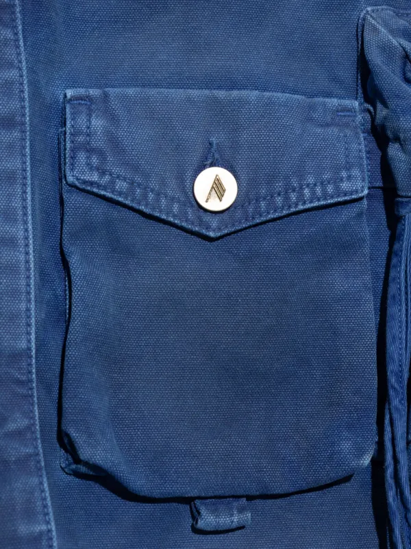 ジャケット THE ATTICO DENIM JACKETS Distressed denim jacket in blue - The Attico | Mytheresa