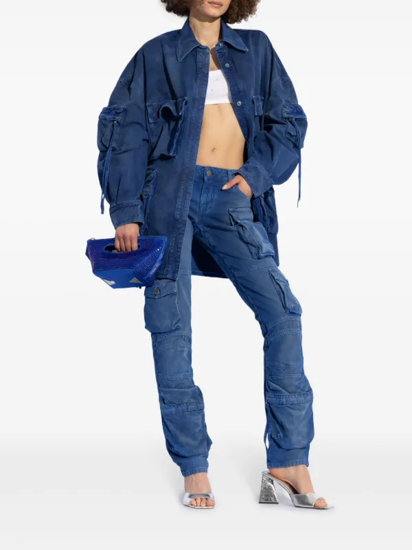 【the attico・アティコ】 DENIM JACKET ジャケット The Attico Oversized Denim Jacket | Blue | FARFETCH