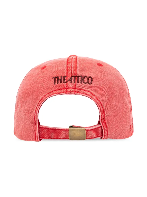 the attico ベースボールキャップ The Attico ロゴ キャップ | レッド | FARFETCH JP
