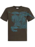 Burberry Equestrian Knight cotton T-shirt - Brown