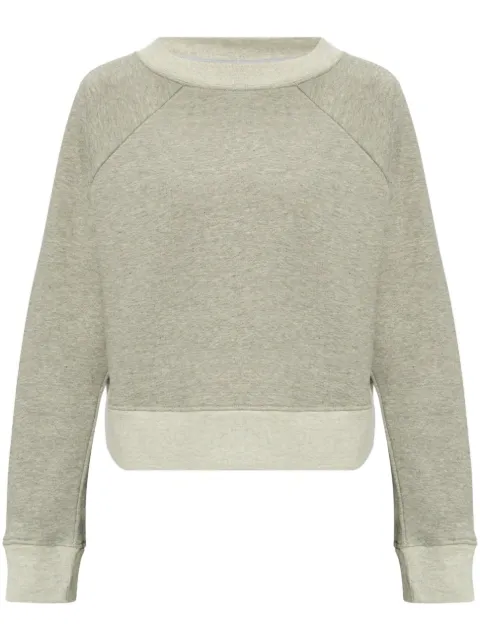 Victoria Beckham logo-embroidered boat-neck sweatshirt 