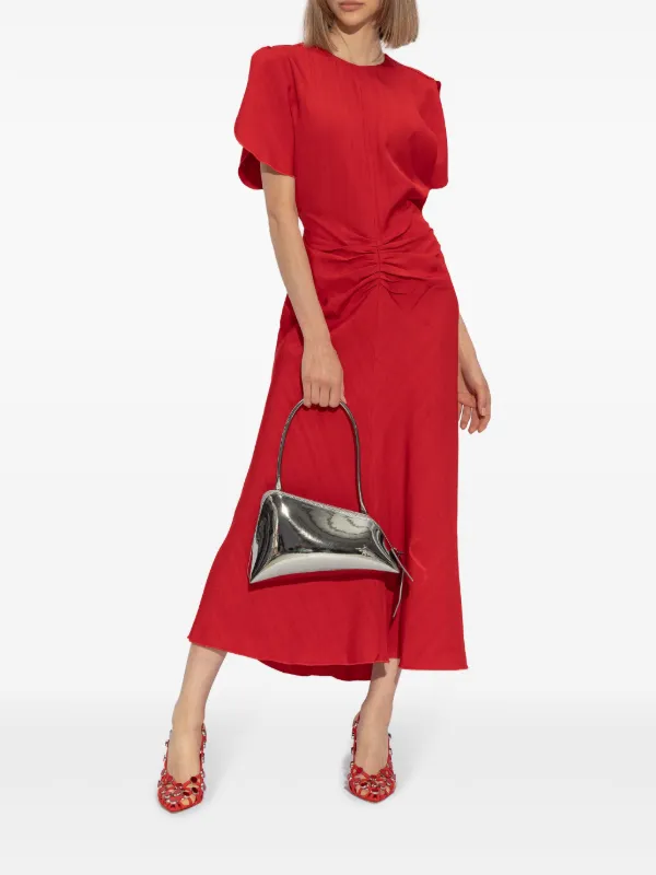 パンプス THE ATTICO SHOES (242WS627L081 100) The Attico Grid 105mm Leather Pumps | Red | FARFETCH